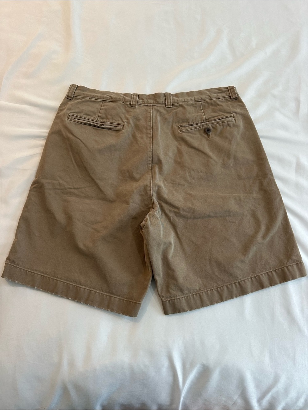 J. Crew Men's Khaki Cotton Chino Shorts - Picture 5 of 6